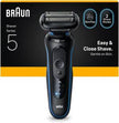 Braun Rasoio Elettrico Serie 5 Wet&Dry 3 Lame 52-B1000S Blu